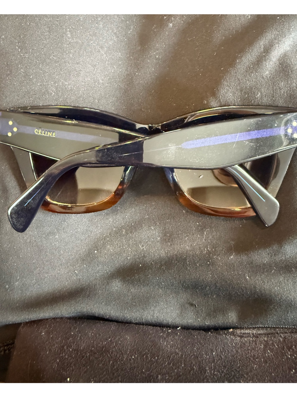 Celine Black and Tortoiseshell Women's Sunglasses